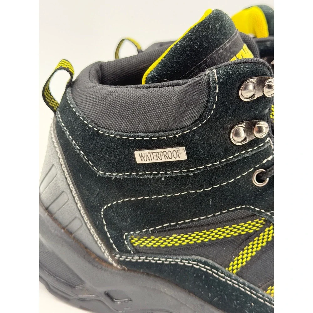 Brahma Mens Waterproof Steel Toe Work Boots Black Yellow MNBR28ES002 Size 8